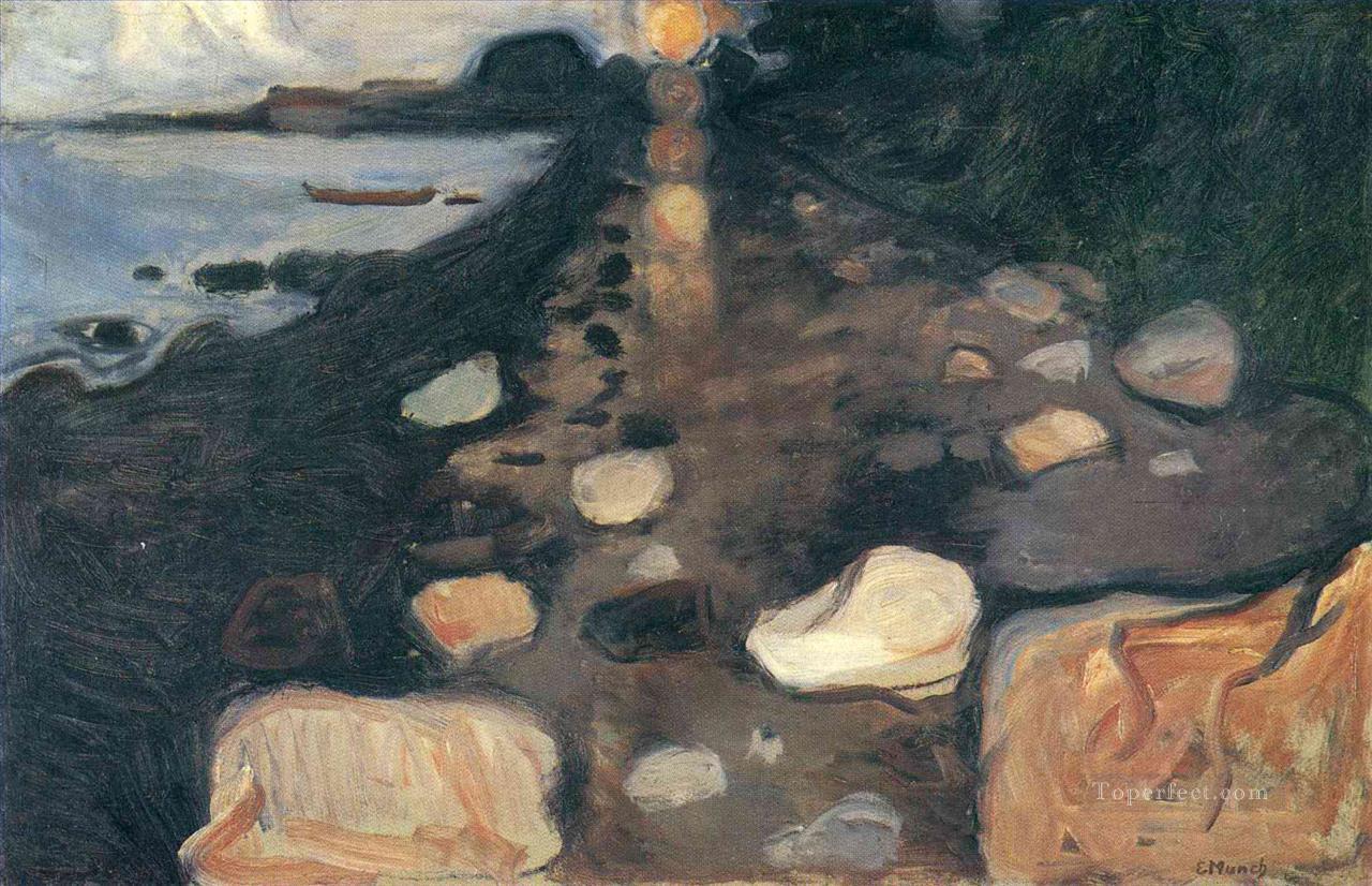 moonlight on the shore 1892 Edvard Munch Oil Paintings